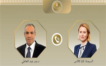 وزير الخارجية يبحث مع الممثلة العليا للشئون الخارجية والسياسة الأمنية للاتحاد الأوروبي التطورات الإقليمية