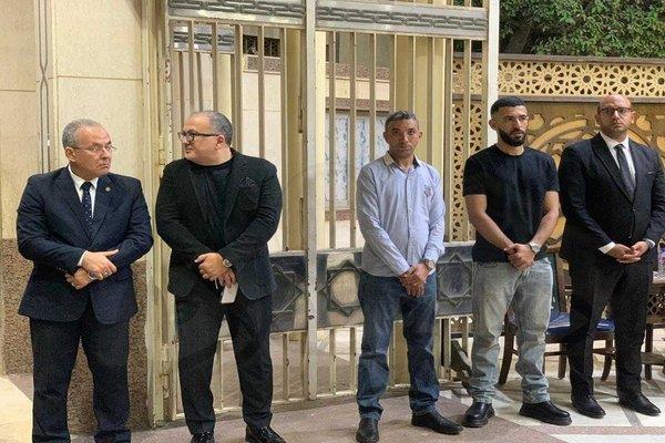 عزاء والد الشاعر هاني عبد الكريم من مسجد الحامدية الشاذلية  