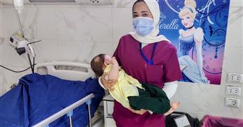 صحة الشرقية: إنقاذ طفل رضيع مصاب بجلطة بالمخ داخل عناية الأطفال بمستشفى بلبيس المركزي