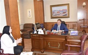 محافظ بورسعيد يلتقي النائبة أمل عصفور عضو مجلس النواب لبحث عدد من الملفات الخدمية بالمحافظة 