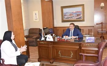 محافظ بورسعيد يلتقي النائبة أمل عصفور عضو مجلس النواب لبحث عدد من الملفات الخدمية بالمحافظة 