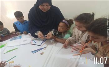ورشة تشكيل بالصلصال لبيت ثقافة العدوة بالمنيا 