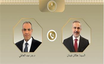 وزير الخارجية يبحث هاتفياً مع نظيره التركي جهود خفض التصعيد الإقليمي