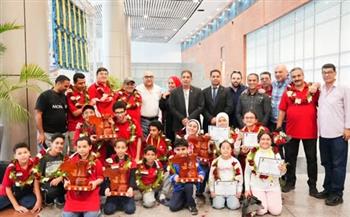 "الرياضة" تستقبل بعثة منتخب ناشئي الشطرنج بعد التتويج بـ14 ميدالية ببطولة أفريقيا