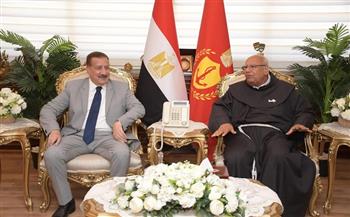 محافظ بورسعيد يستقبل وفدًا من الكنيسة والمدارس الكاثوليكية للتهنئة بعيد الأضحى المبارك