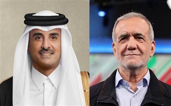 أمير قطر والرئيس الإيراني يبحثان خفض التصعيد ودعم مسار المفاوضات الإقليمية 