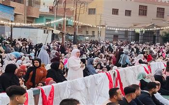 مئات المصلين يؤدون صلاة عيد الأضحى المبارك بقرية بنايوس بمحافظة الشرقية 