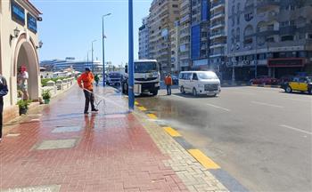 محافظ الإسكندرية يوجه بتكثيف أعمال النظافة ورفع المخلفات والاستجابة الفورية لشكاوى المواطنين