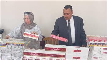 تموين الإسماعيلية يضبط عدد 2779 علبة سجائر بعضها مجهولة المصدر وغير مصرح بتداولها في الأسواق