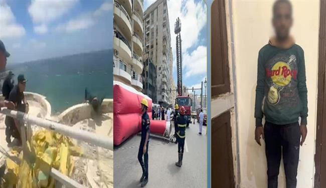 الأجهزة الأمنية تنجح في إنقاذ شخص حاول الانتحار من أعلى عقار بالإسكندرية