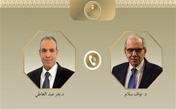 وزير الخارجية يؤكد تضامن مصر مع لبنان فى اتصال مع رئيس مجلس الوزراء اللبناني