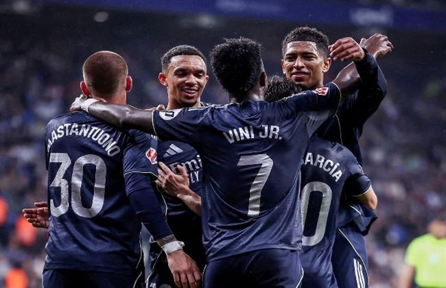 الدوري الإسباني..  ريال مدريد يهزم إسبانيول بثنائية فينيسيوس جونيور