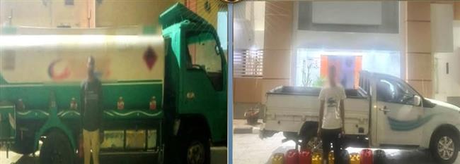 سقوط 3 أشخاص بحوزتهم أكثر من 3 آلاف لتر سولار قبل تهريبها للسوق السوداء بأسوان والأقصر
