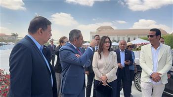 وزيرة الثقافة تقوم بجولة ميدانية في رحاب مدينة الفنون والثقافة بالعاصمة الجديدة