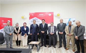 افتتاح وحدة التضامن الاجتماعي بجامعة بني سويف التكنولوجية