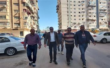 نائب محافظ بورسعيد يتفقد أعمال التطوير والنظافة بعدد من المناطق ويشدد على إزالة الإشغالات