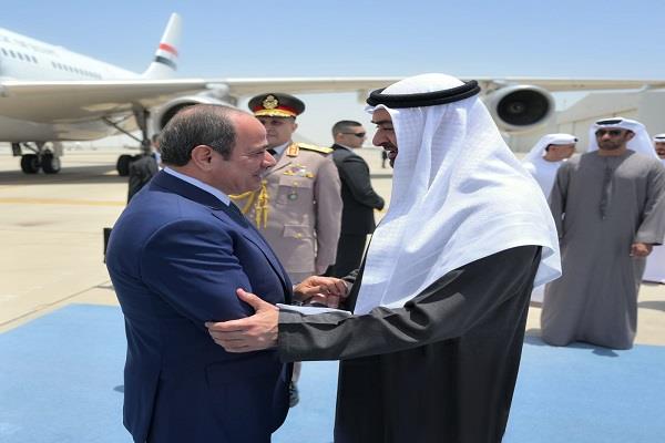 الرئيس السيسي ونظيره الإماراتي يؤكدان استمرار التنسيق لمواجهة تحديات المنطقة 