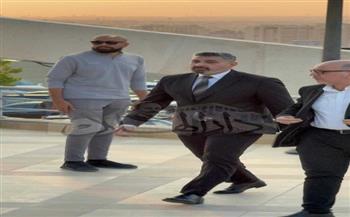 ياسر جلال يشارك في عزاء هاني شاكر بمسجد أبو شقة
