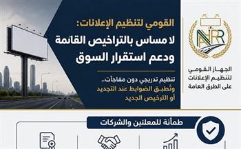 "القومي لتنظيم الإعلانات": لا مساس بالتراخيص القائمة.. وتنظيم تدريجي يضمن استقرار السوق