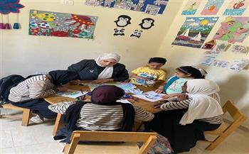 ورشة فنيه كولاج احتفالا بعيد العمال ببيت ثقافة الشروق