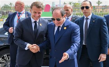الرئيسان السيسي وماكرون يشهدان افتتاح المقر الجديد لجامعة سنجور بالإسكندرية