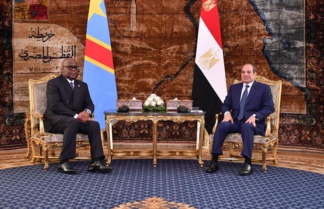 الرئيس السيسي يستقبل رئيس الكونغو الديمقراطية | صور