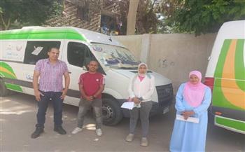 توقيع الكشف الطبي بالمجان على 738 مواطناً في قافلة علاجية بالأقصر 