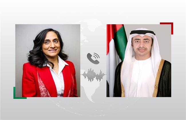 وزيرا خارجيتي الإمارات وكندا يبحثان تداعيات تطورات الشرق الأوسط على الملاحة الدولية والطاقة