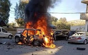 مصابون جراء استهداف مسيرة إسرائيلية في كفرحونة بقضاء جزين جنوبي البلاد