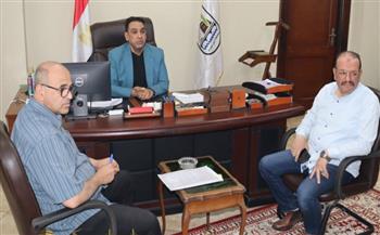 السكرتير العام المساعد ببني سويف يعقد اجتماعاً لمتابعة إجراءات الاستفادة من قطعة أرض بمدينة إهناسيا