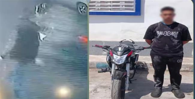 ضبط قائد دراجة نارية ببورسعيد لاتهامه بالاصطدام بسيدة والهرب من موقع الحادث