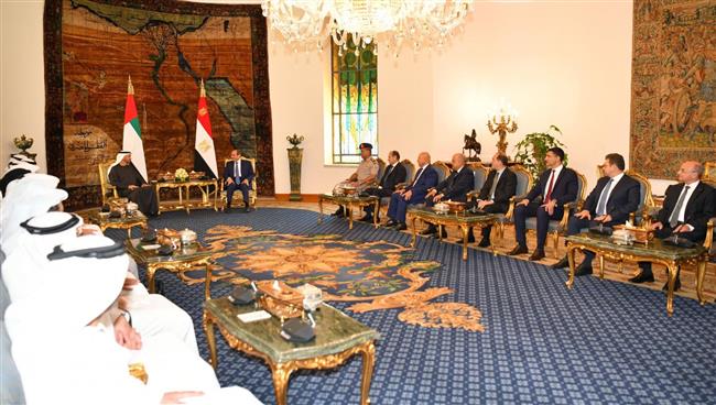  جلسة مباحثات موسعة بين الرئيس السيسي ونظيره الإماراتي 