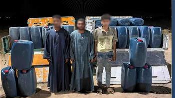 القبض 3 متهمين بحوزتهم 4 آلاف لتر سولار وبيعها في السوق السوداء بأسوان