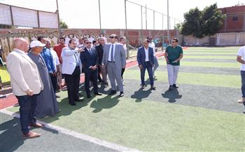 محافظ المنوفية يفتتح ملاعب كرة القدم بدكما وزوير باستثمارات تجاوزت 2 مليون جنيه