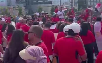 العرب في المونديال.. جماهير مصر تدعم اللاعبين قبل مواجهة بلجيكا