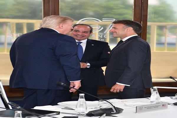 الرئيس السيسي يعرب عن تقديره لجهود ترامب في التوصل لاتفاقي وقف الحرب في غزة وإيران