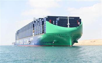 قناة السويس تشهد عبور CMA CGM NOTRE DAME إحدى أكبر سفن الحاويات في العالم