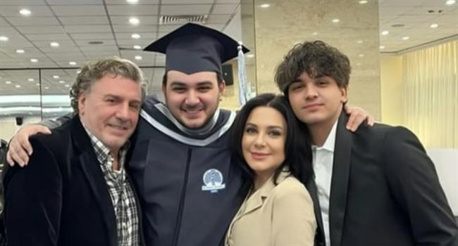سلاف فواخرجي تحتفل  بعيد ميلاد ابنها حمزة