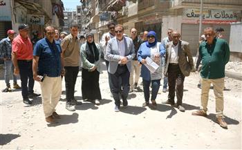  طفرة طرق غير مسبوقة بحي العرب.. محافظ بورسعيد يتابع ميدانياً التحركات التنموية لتطوير منطقة أرض العزب