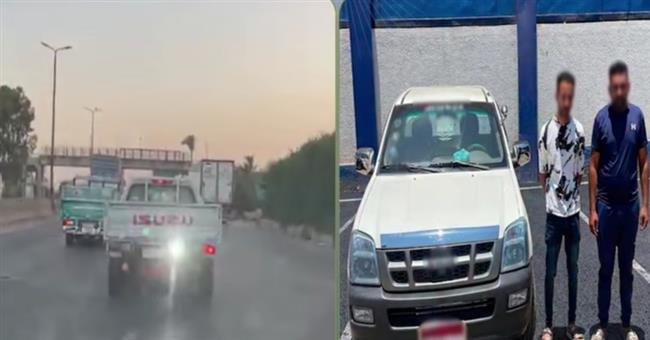 ضبط قائد سيارة ربع نقل بالقليوبية ثبت كشافًا خلفيًا يعيق الرؤية ويهدد سلامة المواطنين