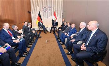قمة السبع.. وزارة الدولة للإعلام: الرئيس السيسي وميرتس يؤكدان قوة الشراكة المصرية الألمانية
