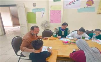 أنشطة تعليمية وفنية متنوعة ببيت ثقافة أبو حشيش