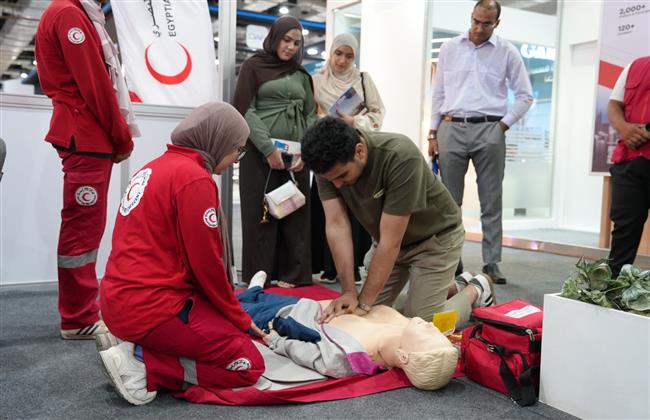 الهلال الأحمر المصري يشارك في فعاليات مؤتمر ومعرض الصحة الأفريقي Africa Health ExCon 2026