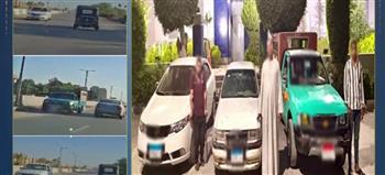 القبض على قائدى 3 سيارات للسير عكس الاتجاه ببني سويف