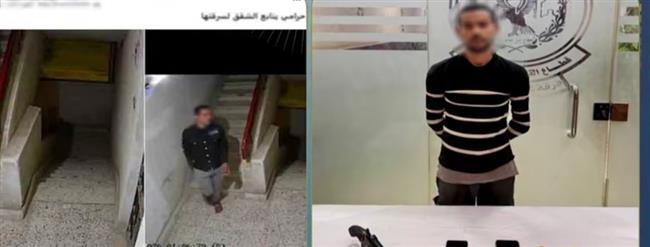 ضبط عاطل بالشروق بحوزته سلاح ناري وهواتف مسروقة عقب تداول فيديو واقعة تنصت وسرقة