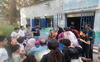 أنشطة بيئية وثقافية وفنية متنوعة بمكتبة المعادي