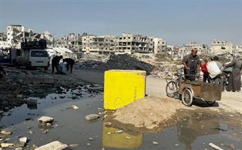 آليات الاحتلال العسكرية تعمل على توسيع المنطقة الصفراء شمالي قطاع غزة 