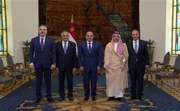 الرئيس السيسي يستقبل وزراء خارجية السعودية وباكستان وتركيا لتعزيز الرباعية ومناقشة أمن الخليج وفلسطين