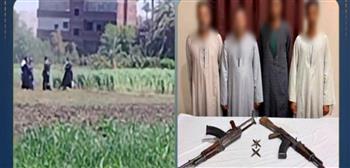 كشف ملابسات فيديو التعدي على شخص وإطلاق أعيرة نارية بسبب نزاع على أرض زراعية بقنا