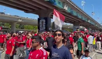 العرب في المونديال.. توافد جمهور منتخب مصر على الملعب قبل مواجهة نيوزيلندا